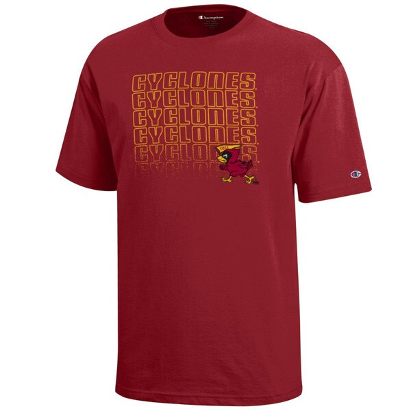 Champion Youth Pennant Cy Cyclones Cardinal Short Sleeve T-Shirt